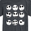 Men's - The Nightmare Before Christmas - Jack Skellington Face Expressions Short Sleeve Graphic T-Shirt - 2 of 4