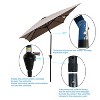 Maria 6x9 ft uv-cut Patio Cantilever Umbrella with Crank and Push Button Tilt without flap, Outdoor Furniture - Maison Boucle - 4 of 4