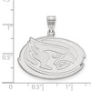 Black Bow Jewelry 14k White Gold Iowa State Cyclones NCAA Large Pendant - 2 of 3