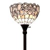Amora Lighting White Color Torchiere Floor Lamp 72" Tall - 2 of 3