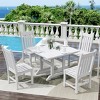 WestinTrends 5 Piece Outdoor Patio Dining Set Outdoor Square Table and Chair Set - 2 of 4