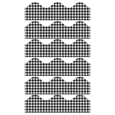 Eureka® Gingham Extra Wide Deco Trim®, 37 Feet Per Pack, 6 Packs