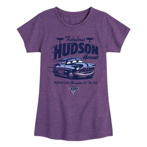 Girls' - Cars -  Fitted Short Sleeve Graphic T-Shirt - 1 of 4