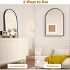 Whizmax Bathroom Mirrors, Arch Mirror, Arched Wall Mirror, Bathroom Vanity Mirror for Living Room Bedroom Entryway Hallway,Anti-Rust,Black - 3 of 4