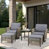 Buenhomino Patio Furniture Wicker Outdoor Conversation Set - 2 of 4