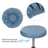 Unique Bargains Round Washable Elastic Bar Stool Cover for Dia 12"-14" Chair 3 Pcs - 3 of 4
