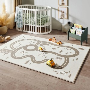Tiny Land® Double-Sided Baby Playmat Urban Zoo Adventure - 1 of 4