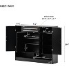 Acekool Shoe Storage Cabinet with Adjustable Shelves, Entryway Organizer with Drawer & Doors, Modern Shoe Rack for Hallway, Bedroom, White - 2 of 4