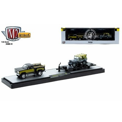 M2 MACHINES AUTO HAULERS 1978 DODGE CUSTOM 100 WARLOCK & 1944 JEEP MB