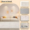 Washable Area Rugs, Non-Slip Large Indoor Carpet, Stain Resistant Oriental Distressed Carpet, Traditional Floral Area Rug for Living Room Bed Room - 3 of 4