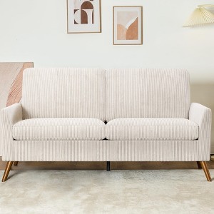 Vipbear 68" Loveseat Sofa, Comfy Couches for Living Room, Mid Century Modern Love Seat Sofa, Small Couches for Bedroom Office - 1 of 4