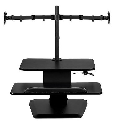 Mount-It! Standing Desk Converter with Dual Monitor Mount Aluminum MI-7914