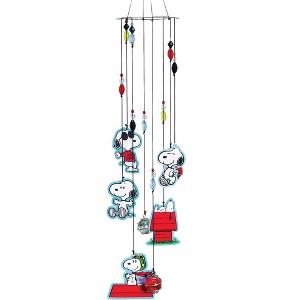 Collections Etc Adorable Snoopy Glass Beads Hanging Wind Chime - 1 of 1