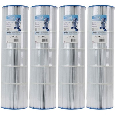 Unicel C-7471 105 Square Foot Media Replacement Pool Filter Cartridge with 168 Pleats, Compatible with Pentair Pool Products, Pac Fab, and Waterway