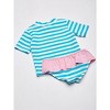 Kiko & Max Baby/Toddler and Little Girl's 2-Piece Short Sleeve Bikini Swimsuit Sets - 3 of 4