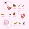 ROBOTIME Nature Exploration Toys, Kids Explorer Kit with Butterfly Net and Bugs Book, Educational Camping Gear for Kids, Pink, 11.42"*6.69"*9.25" - 4 of 4