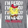 Boys' - SpongeBob SquarePants - Ready For Baseball Long Sleeve Graphic T-Shirt - 2 of 4