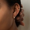 Turandoss 14k Gold Silver Hoop Earrings for Women Girls - Small Hypoallergenic Earrings Set, Gold Jewelry for Women, Teen Girl Gifts Trendy Stuff - 3 of 4