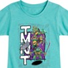 Girls' - Teenage Mutant Ninja Turtles - Donatello, Raphael, Leonardo, & Michelangelo Fitted Short Sleeve Graphic T-Shirt - 2 of 4