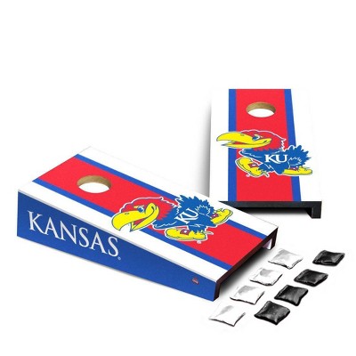 NCAA Kansas Jayhawks Desktop Cornhole Board Set