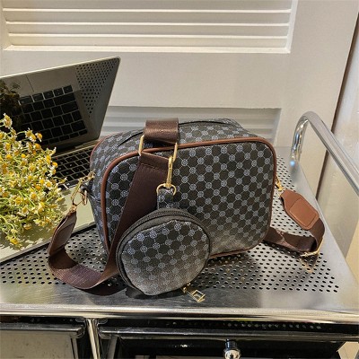 Boersma Vintage Pattern Crossbody Bag for Women – Luxury Shell-Shaped Shoulder Purse, Small Designer Square Handbag