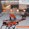 VEVOR Wet Tile Saw with Stand, 10-inch 65Mn Steel Blade, 4500 RPM Motor, Tile Cutter Wet Saw with Water Reservoir and Casters, Black - 3 of 4