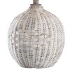 Piper's Harbor Rattan Seagull Print Shade Table Lamp White - StyleCraft: Nautical Bedroom Accent, UL Listed - 4 of 4