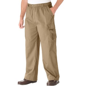 KingSize Men's Big & Tall Knockarounds Full-Elastic Waist Cargo Pants - 1 of 4
