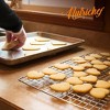 NutriChef Non Stick Baking Sheets, Cookie Pan Aluminum Bakeware with Cooling Rack, Professional Quality Kitchen Cooking Non-Stick Bake Trays - 3 of 3