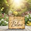 Inspirational Ceramic Plaque Set of 3 – Believe Message 8 inch by Manual Woodworkers and Weavers - 3 of 3