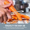 Linden Sweden Original Jonas Vegetable Peeler - Rust Resistant Silver Carrot and Potato Peeler w/ Ergonomic Handle for Safety - Made In Sweden - 6.5" - 2 of 4