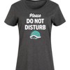 Women's - Instant Message - Please Do Not Disturb Graphic T-shirt Dress - 2 of 4