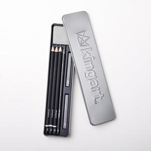 KINGART Sketching Tin Set, 9 pc - 1 of 4