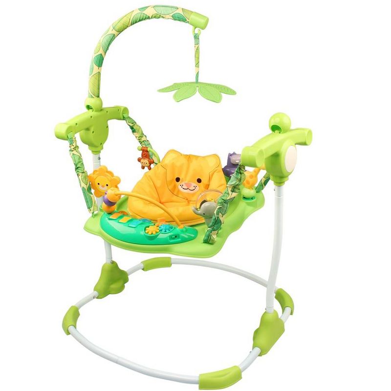 Creative Baby Safari Jumper with Adjustable Jumping Height, 10+ Activities, Sensory and light Toy Stations, Music Tray Included, Safe and Comfortable, 5 of 10