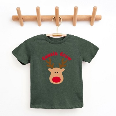 The Juniper Shop Cousin Crew Reindeer Toddler Short Sleeve Tee