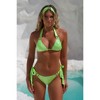 Moda Minx Magic in Mako 'Kiki' Green Triangle Crystal Bikini Top - 3 of 4