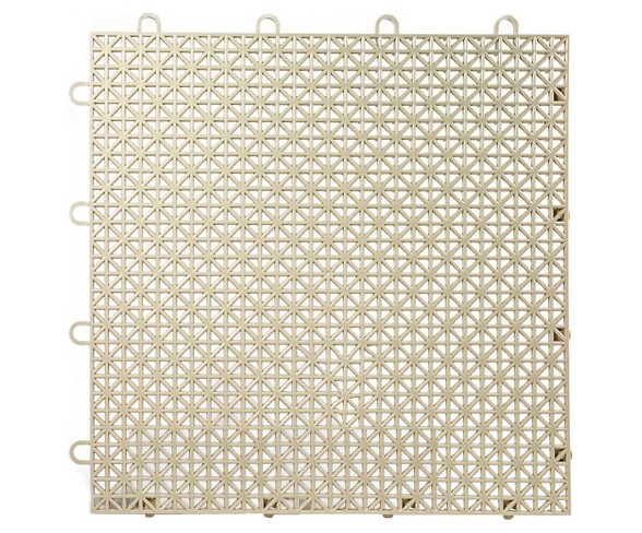 12"x12" Armadillo Floor Tile 9 Pack - Buckskin Beige