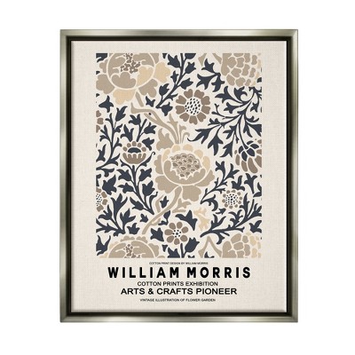 Stupell Industries Flower Blossom Silhouettes Pattern Exhibition Flyer
