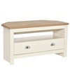 GDFStudio Cordoba Modern Wood Corner TV Stand with Drawers and Open Shelf - 2 of 4