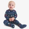 Primary Baby Organic Zip Footie In Holiday Prints - 2 of 2
