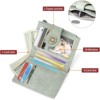 Clotth Womens Wallet - RFID Blocking Slim Bifold Wallet for Women with Zipper Coin Pocket,9 Card Slots & ID Window for Daily Use,Travel - 3 of 4
