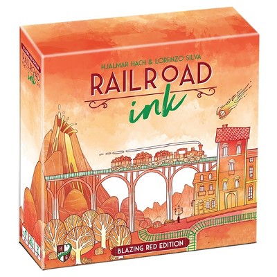 Fitz Games: Railroad Ink: Blazing Red Strategy Board Game
