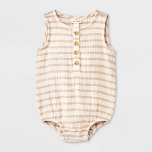 Baby Boys' Gauze Romper - Cat & Jack™ - 1 of 4