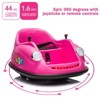12V 2-Speeds Electric Ride On Bumper Car for Kids Toddlers, 360 Degree Spin Sticker Baby Bumping Toy Gifts W/Remote Control, LED Lights, for 3-8 - 4 of 4