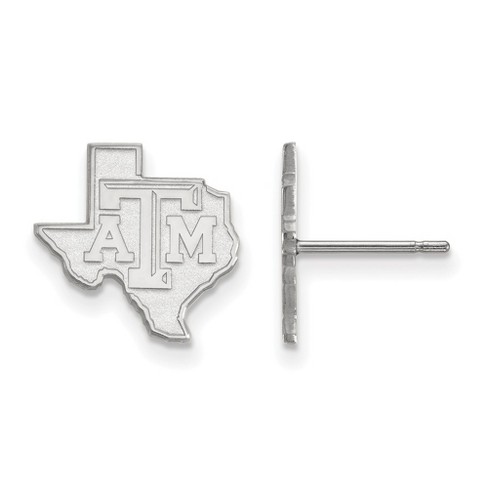 Black Bow Jewelry Sterling Silver Texas A&M Aggies NCAA Post Earring - image 1 of 3