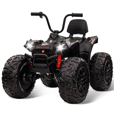 Kids ATV Car, 24V Ride on Toy 4WD Quad Electric Vehicle, 4x80W Powerful Engine