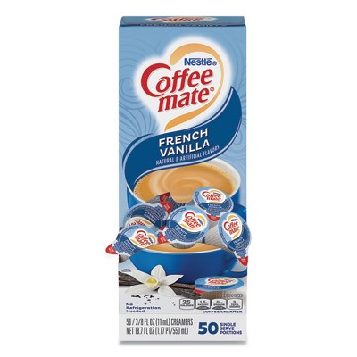 Photo 1 of Coffee mate Liquid Coffee Creamer, French Vanilla, 0.38 oz Mini Cups, 50/Box B B  01-2025