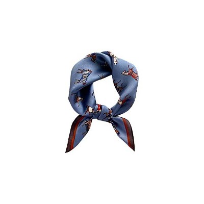 Fisfet Square 100% Mulberry Silk Hair Scarf Head Sleeping Wrap Satin Head Scarf for Women