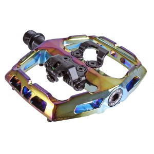 Xpedo Ambix Platform+Clipless Pedals, Oil Slick - 1 of 1