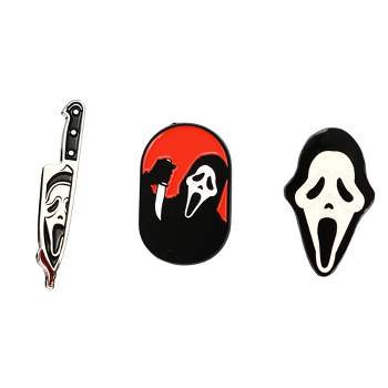 Scream Ghostface 3 Pack Lapel Pin Set